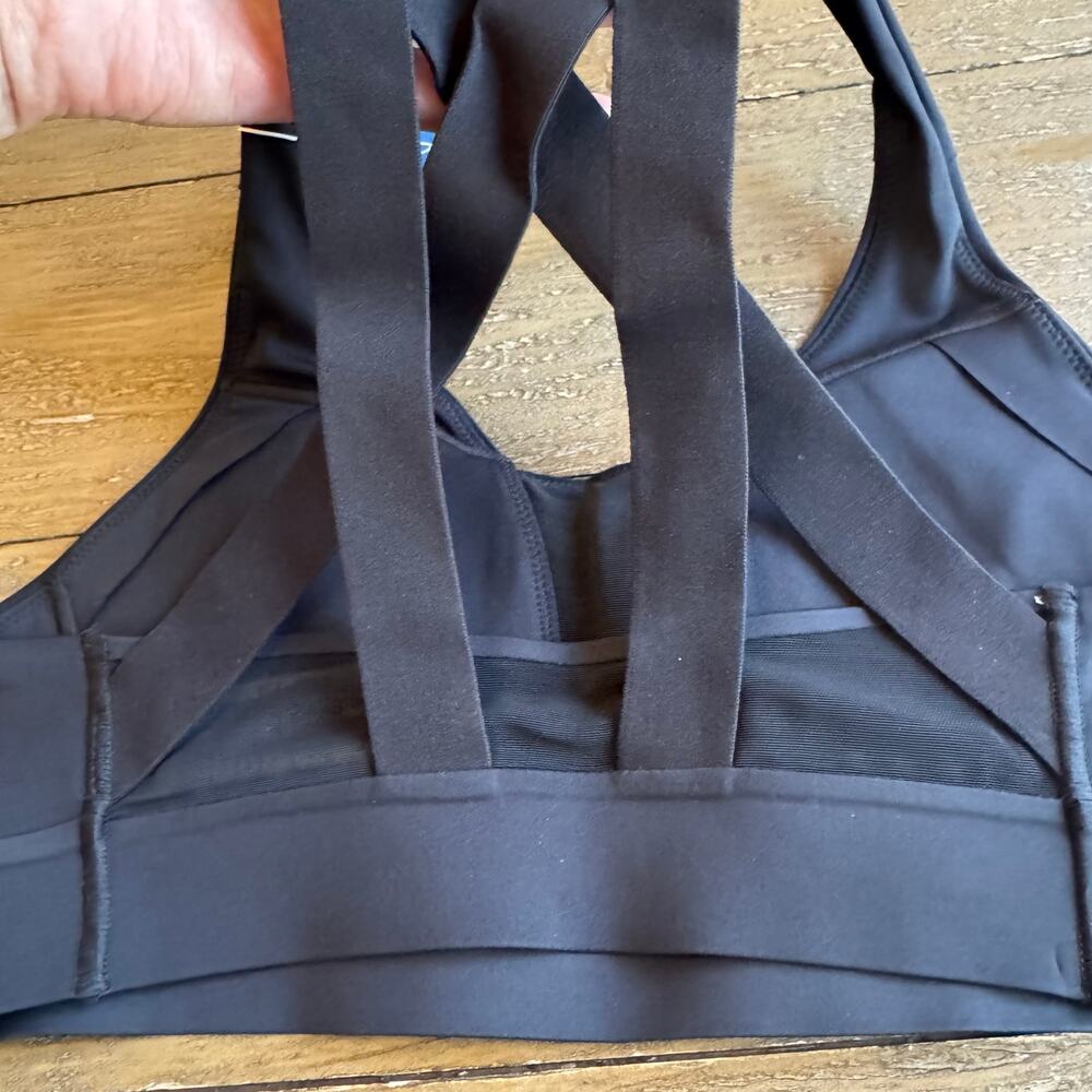 BROOKS Drive Plunge Sports Bra Size XS High Impact Black Compression Running NWT - Picture 3 of 7